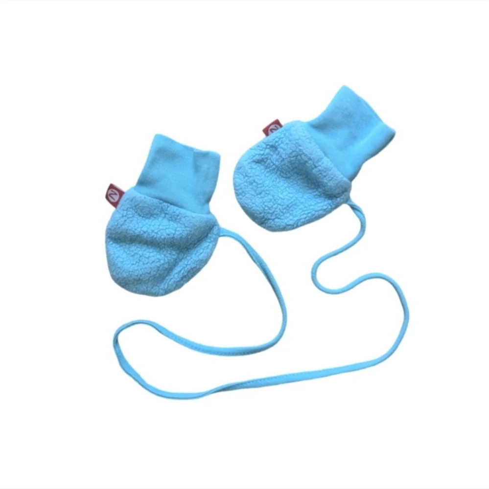 Zutano Cozie Fleece Baby Mittens in Turquoise
